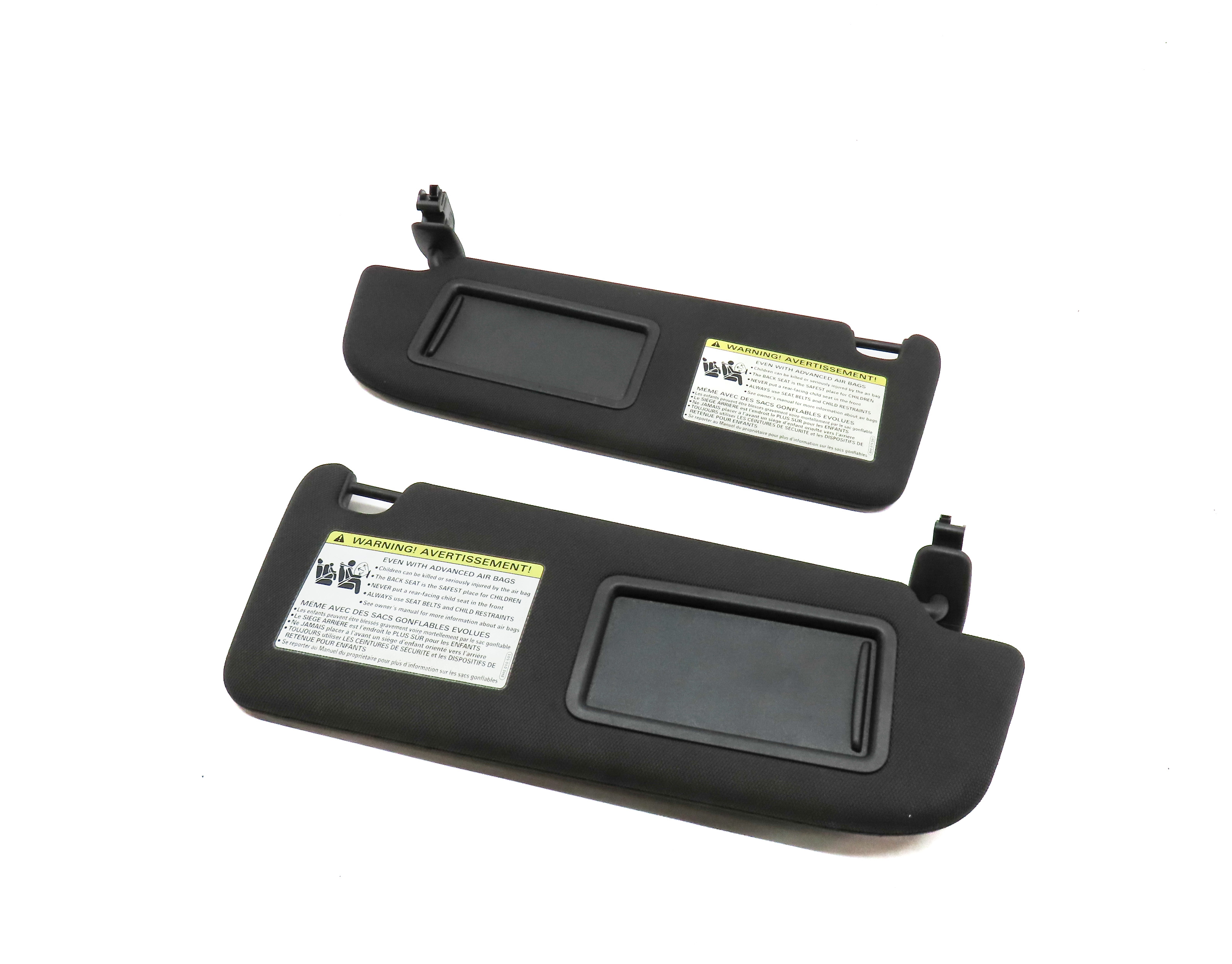 12-17 AUDI A7 S7 RS7 C7 4G8 LEFT DRIVER & RIGHT PASSENGER SUNVISOR SET(BLACK) — exact item pictured